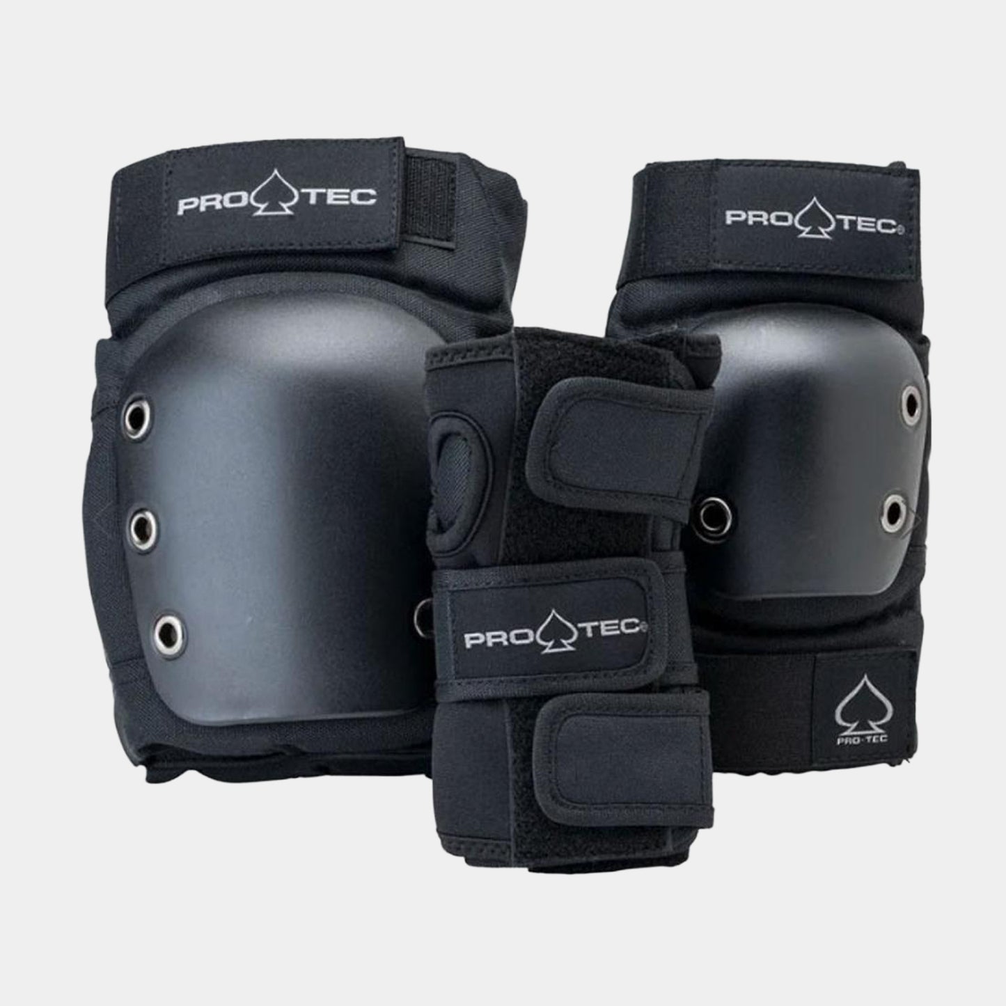 Street Adult 3 Pack Pad Set - Open Back - Black