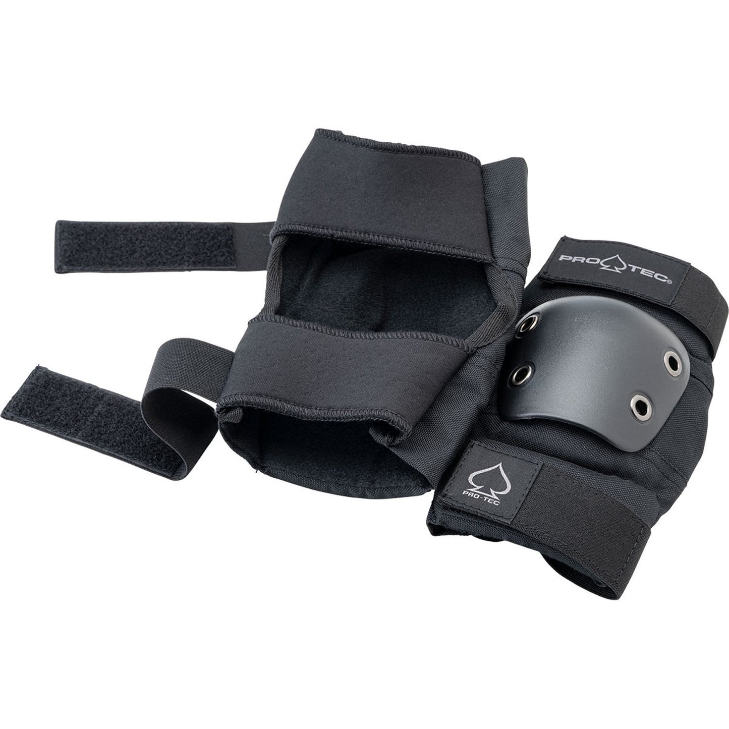 Street Open Back Pads 3-Pack Junior - Black