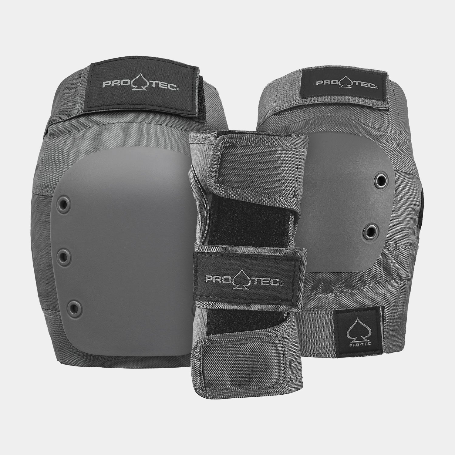 Pro Tec Street Gear Junior 3 Pack Pad Set Grey